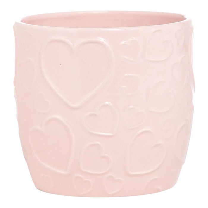 VASO CERAMICA CM.13.5 ROSA